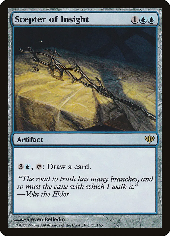 2009 Conflux Scepter of Insight rare #33 unlisted card image