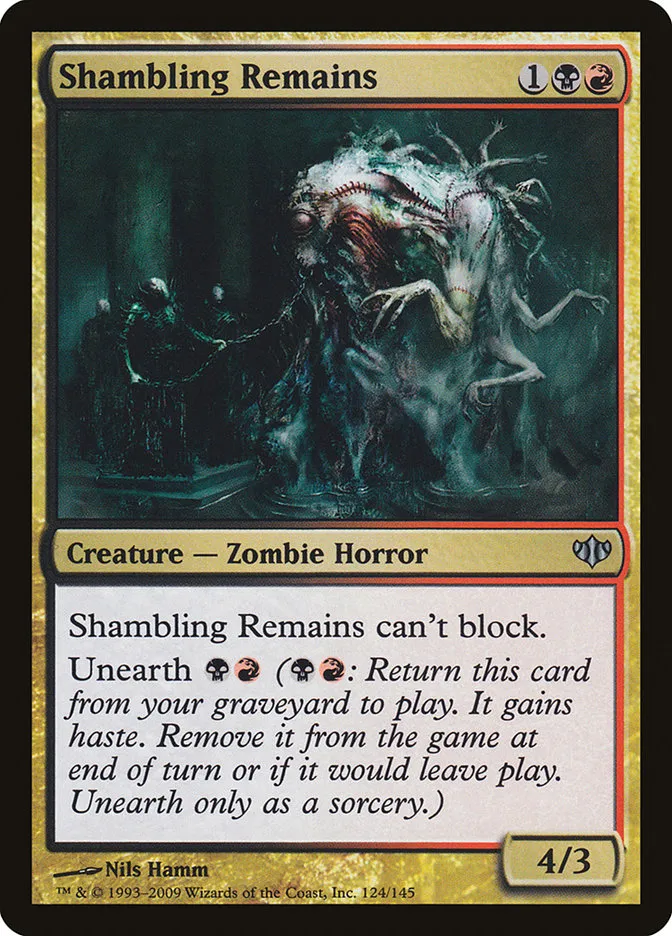 2009 Conflux Shambling Remains uncommon #124 unlisted card image