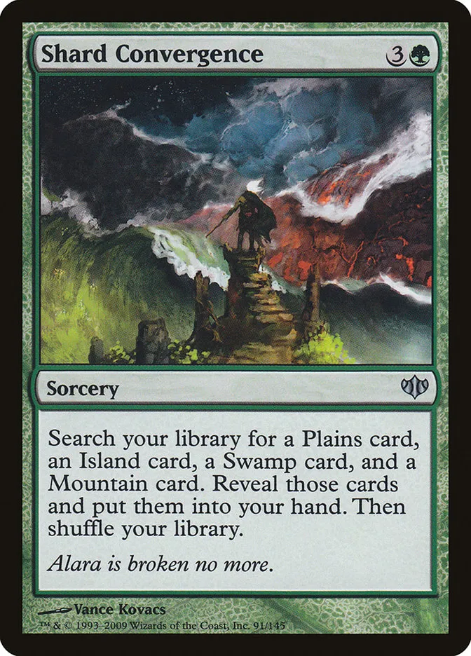 2009 Conflux Shard Convergence uncommon #91 unlisted card image