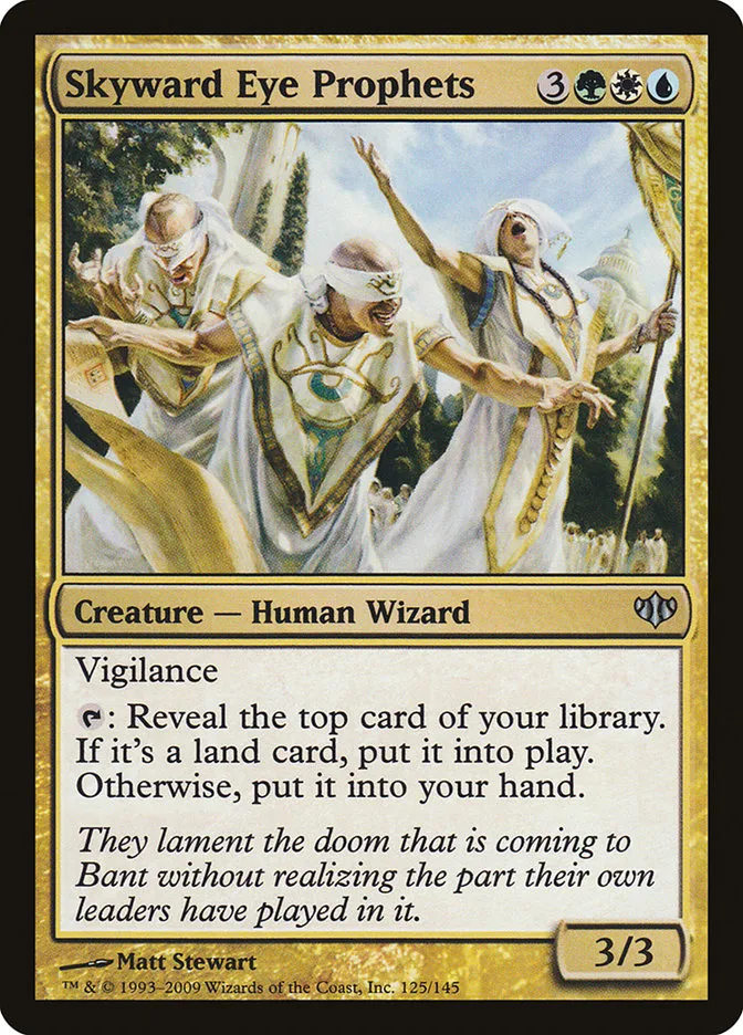 2009 Conflux Skyward Eye Prophets uncommon #125 unlisted card image