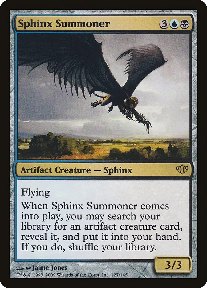 2009 Conflux Sphinx Summoner rare #127 unlisted card image