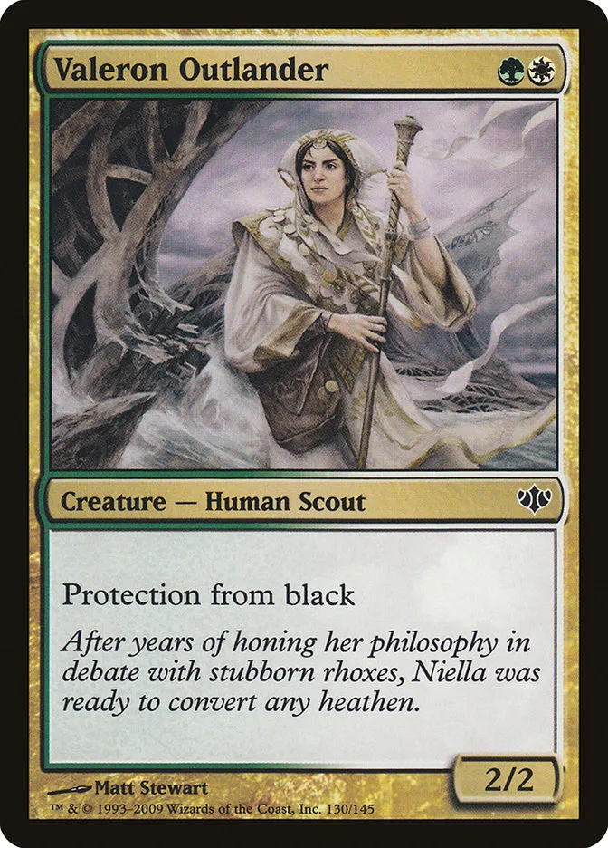 2009 Conflux Valeron Outlander common #130 unlisted card image