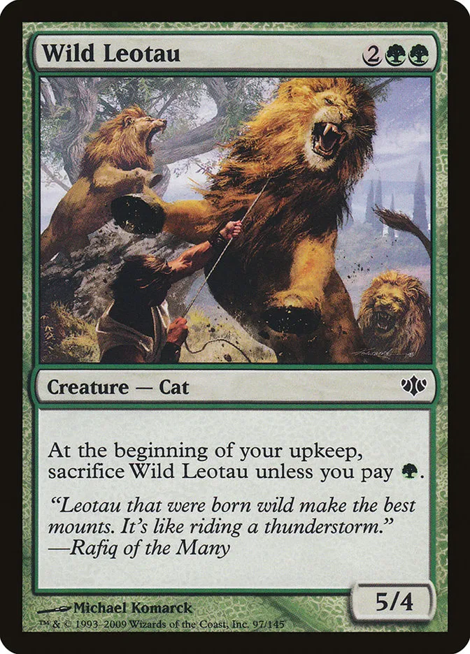 2009 Conflux Wild Leotau common #97 unlisted card image