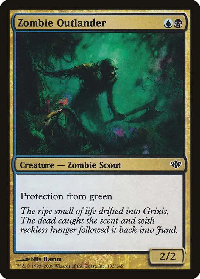 2009 Conflux Zombie Outlander common #133 unlisted card image