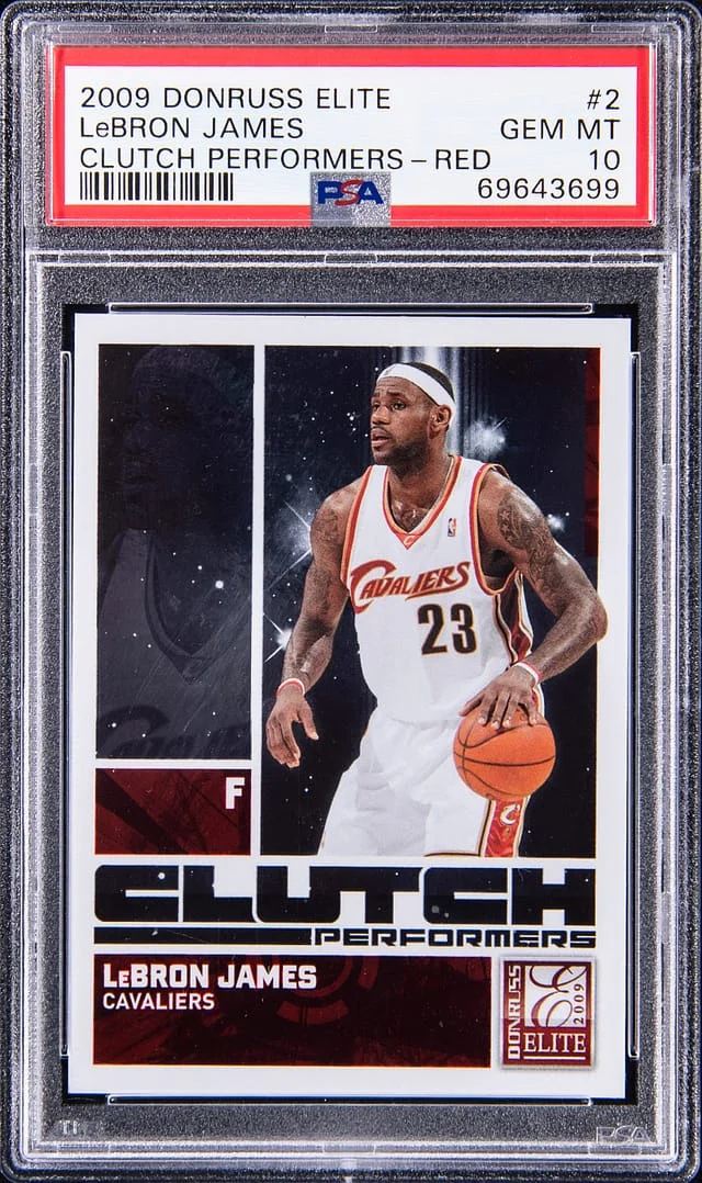 2009 Donruss Elite LeBron James Clutch Performers-Red #2 card image