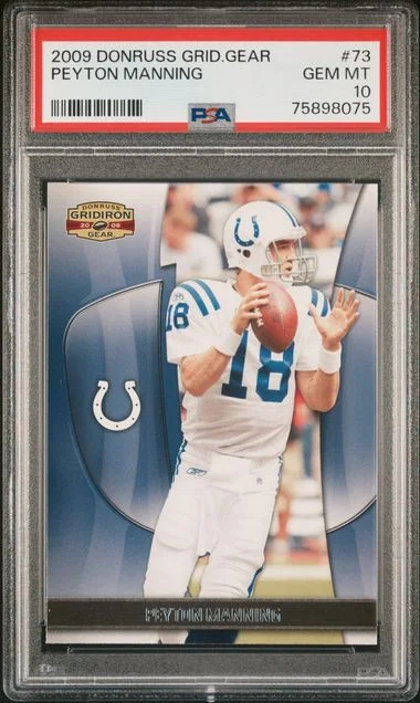 2009 Donruss Peyton Manning Gridiron Gear #73 card image