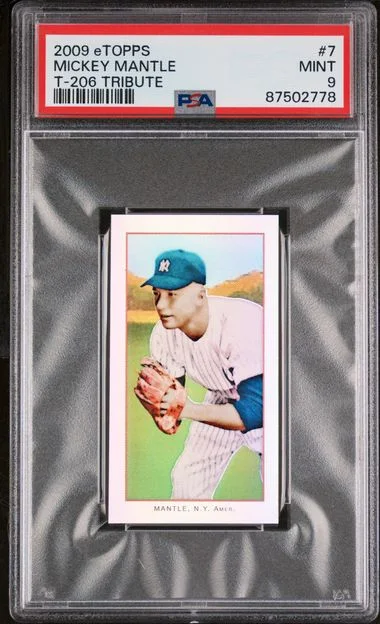 2009 Etopps T-206 Tribute Mickey Mantle #7 card image