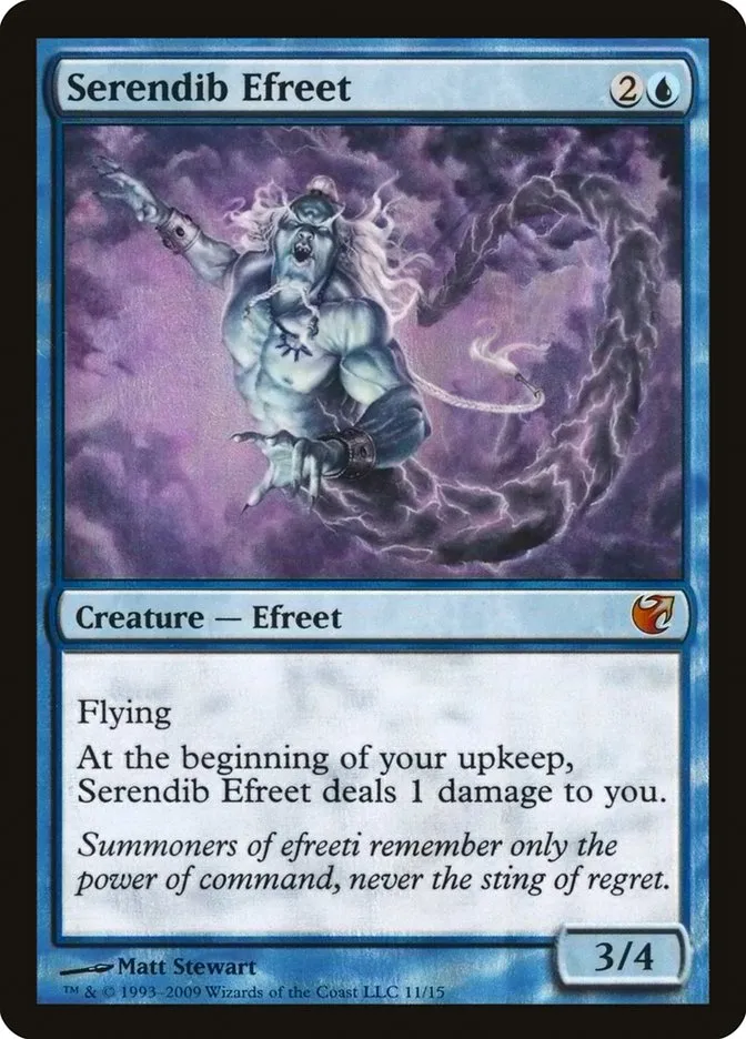 2009 From the Vault: Exiled Serendib Efreet mythic #11 unlisted card image