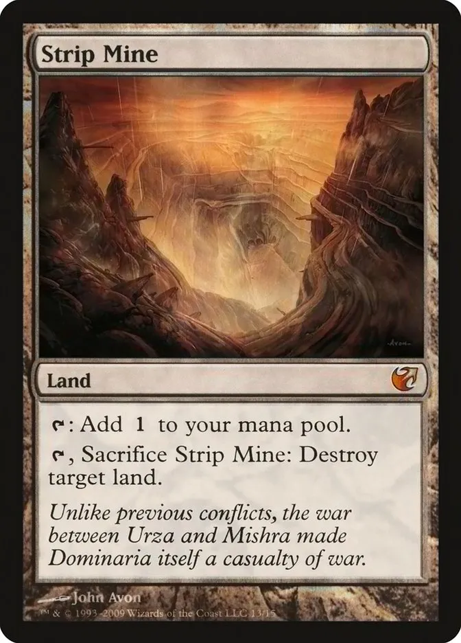 2009 From the Vault: Exiled Strip Mine mythic #13 unlisted card image