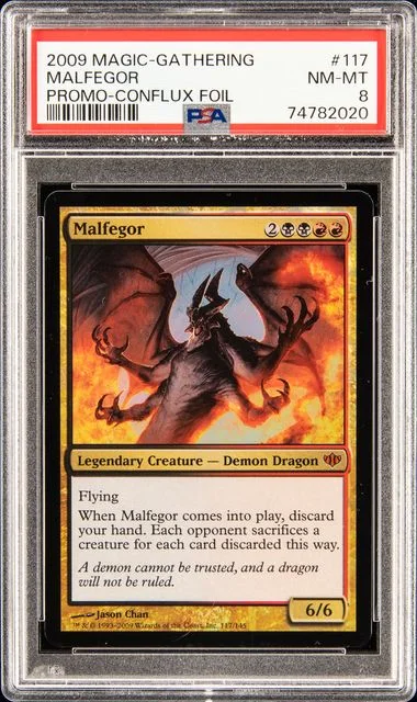 2009 Magic The Gathering Promo Conflux Foil Malfegor #117 card image