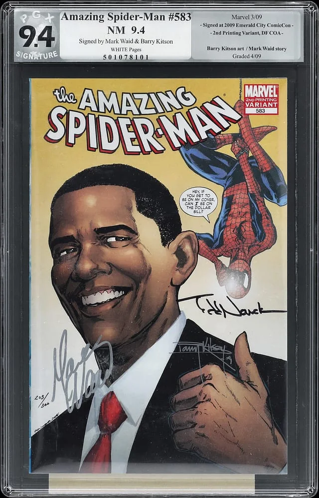 2009 Marvel) - PGX Signature Signed by Mark Waid, Barry Kitson #9.4 card image
