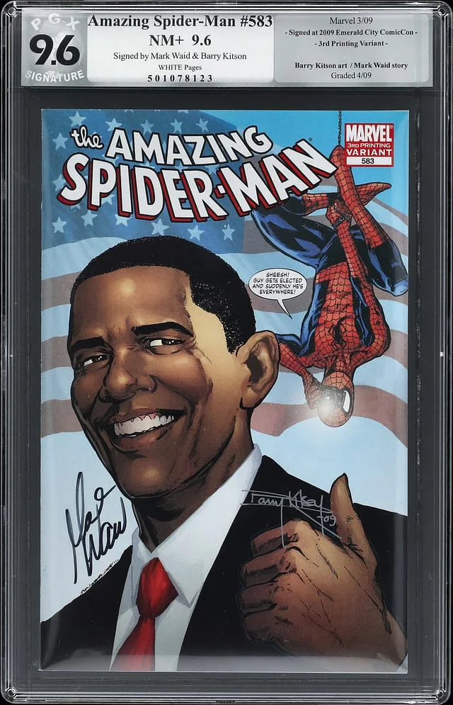 2009 Marvel) - PGX Signature Signed by Mark Waid, Barry Kitson #9.6 card image