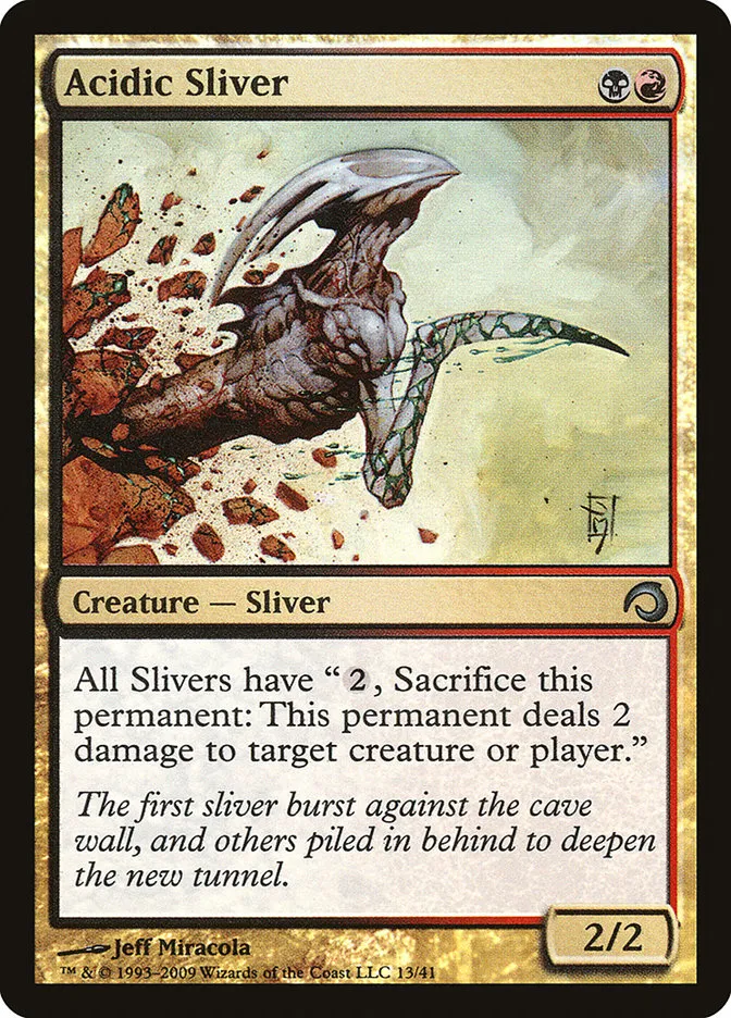 2009 Premium Deck Series: Slivers Acidic Sliver uncommon #13 uncommon card image