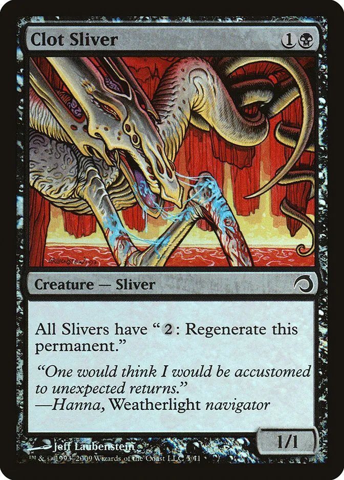 2009 Premium Deck Series: Slivers Clot Sliver common #5 common card image
