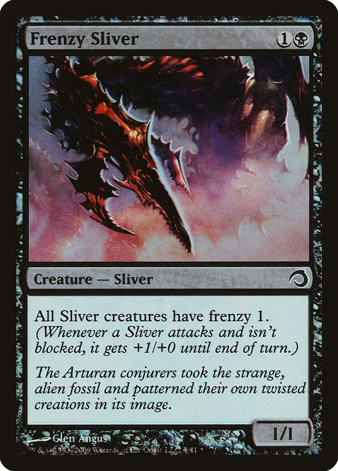2009 Premium Deck Series: Slivers Frenzy Sliver common #6 common card image