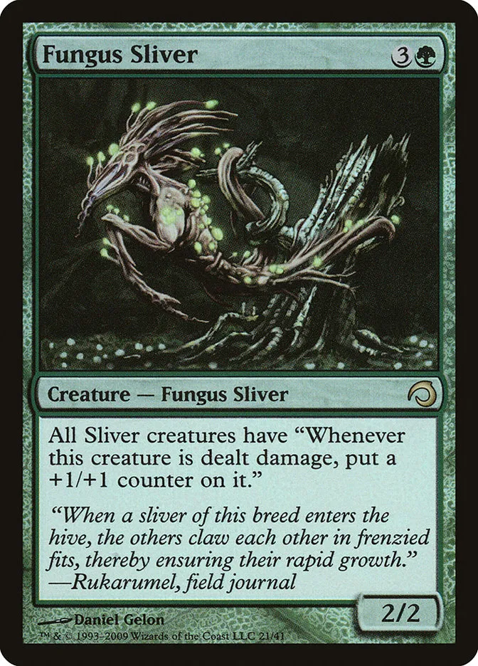 2009 Premium Deck Series: Slivers Fungus Sliver rare #21 rare card image