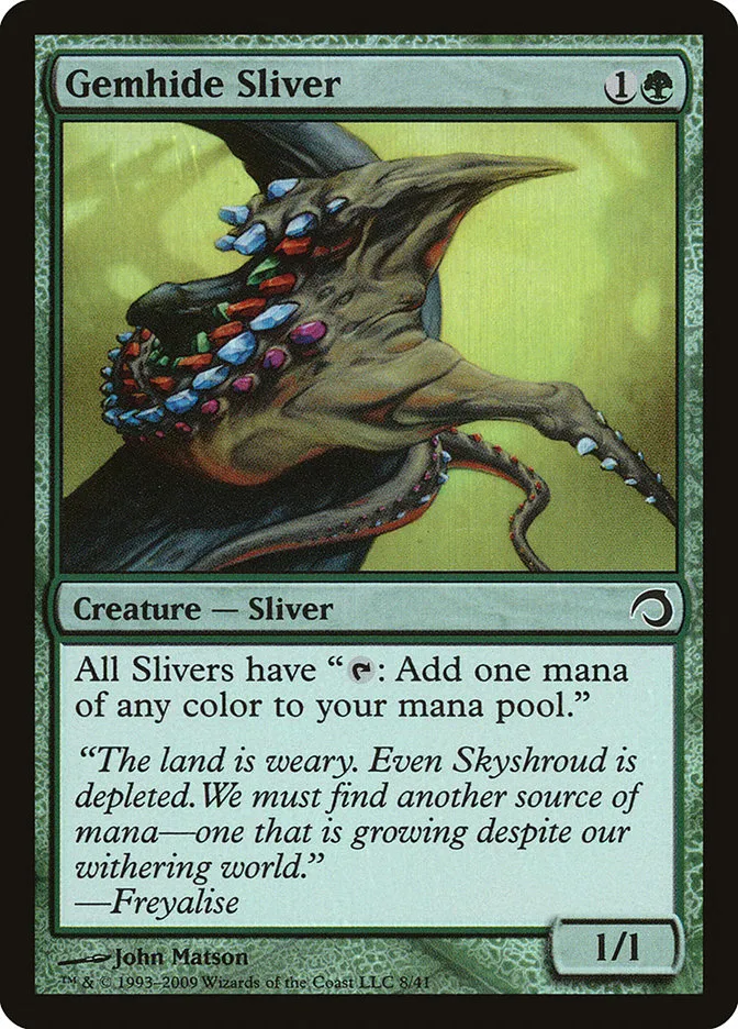 2009 Premium Deck Series: Slivers Gemhide Sliver common #8 common card image