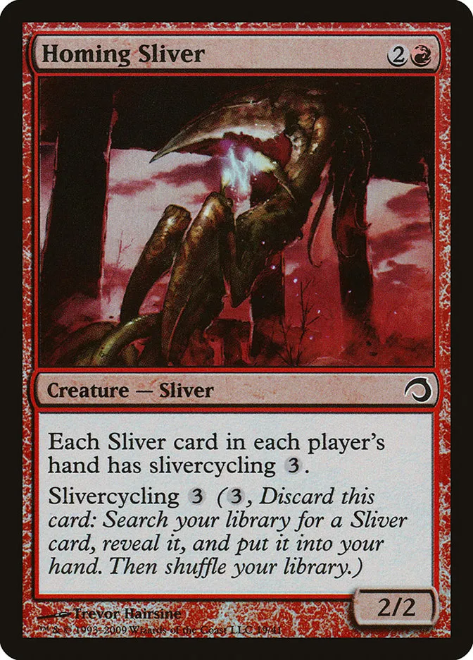 2009 Premium Deck Series: Slivers Homing Sliver common #19 common card image