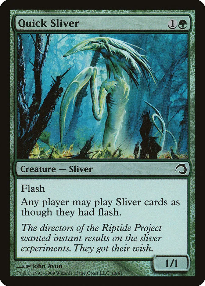 2009 Premium Deck Series: Slivers Quick Sliver common #10 common card image
