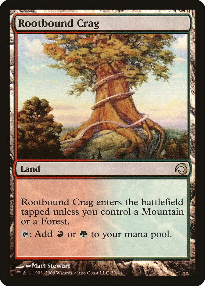 2009 Premium Deck Series: Slivers Rootbound Crag rare #32 rare card image
