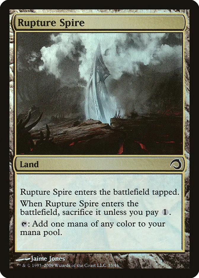 2009 Premium Deck Series: Slivers Rupture Spire common #33 common card image