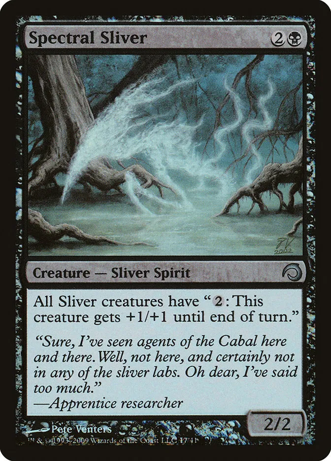 2009 Premium Deck Series: Slivers Spectral Sliver uncommon #17 uncommon card image