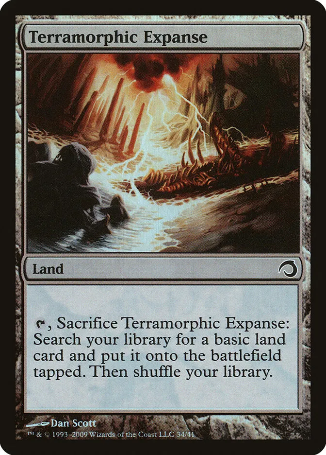 2009 Premium Deck Series: Slivers Terramorphic Expanse common #34 common card image