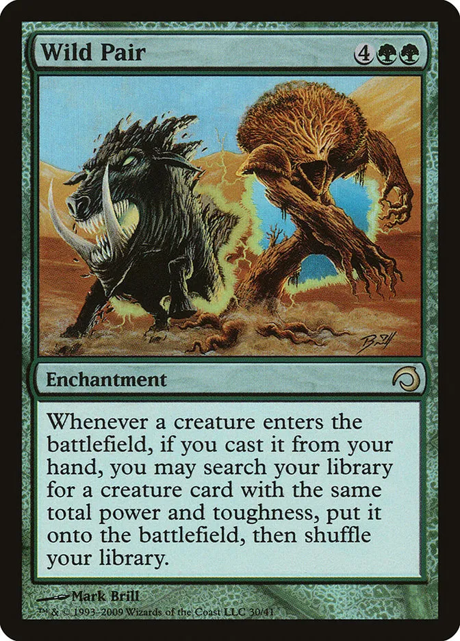 2009 Premium Deck Series: Slivers Wild Pair rare #30 rare card image