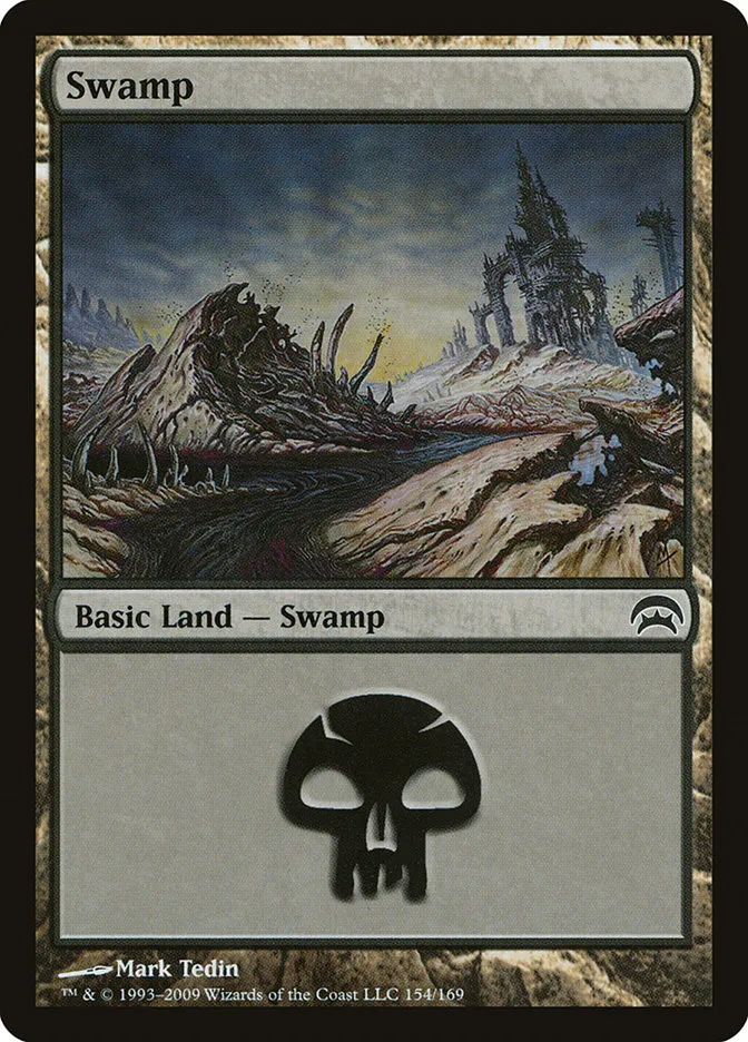 2009 Planechase Swamp common #154 common card image