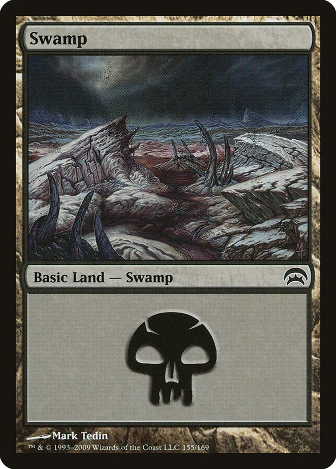2009 Planechase Swamp common #155 common card image