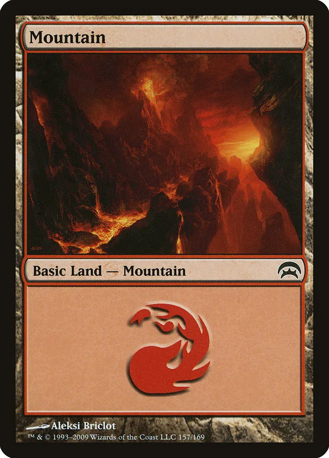 2009 Planechase Mountain common #157 common card image