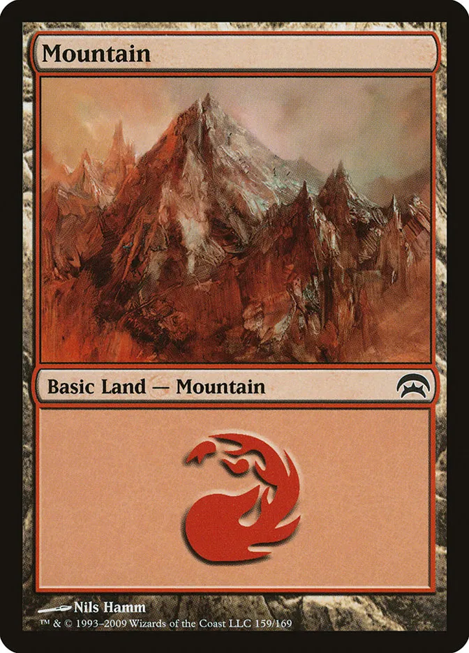 2009 Planechase Mountain common #159 common card image