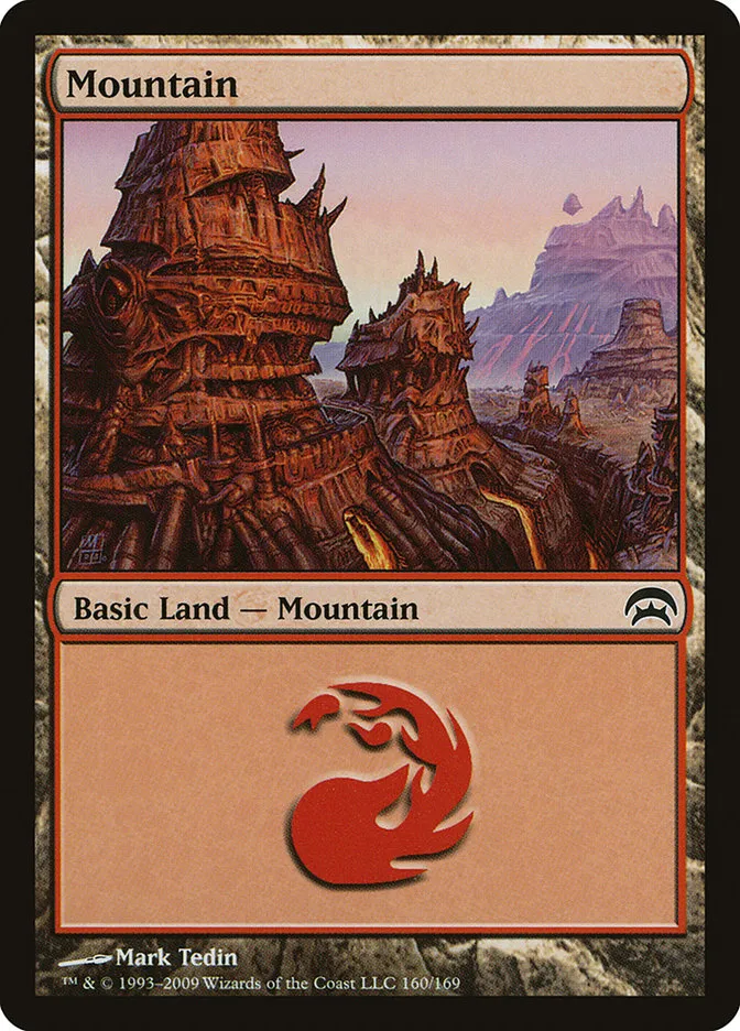 2009 Planechase Mountain common #160 common card image