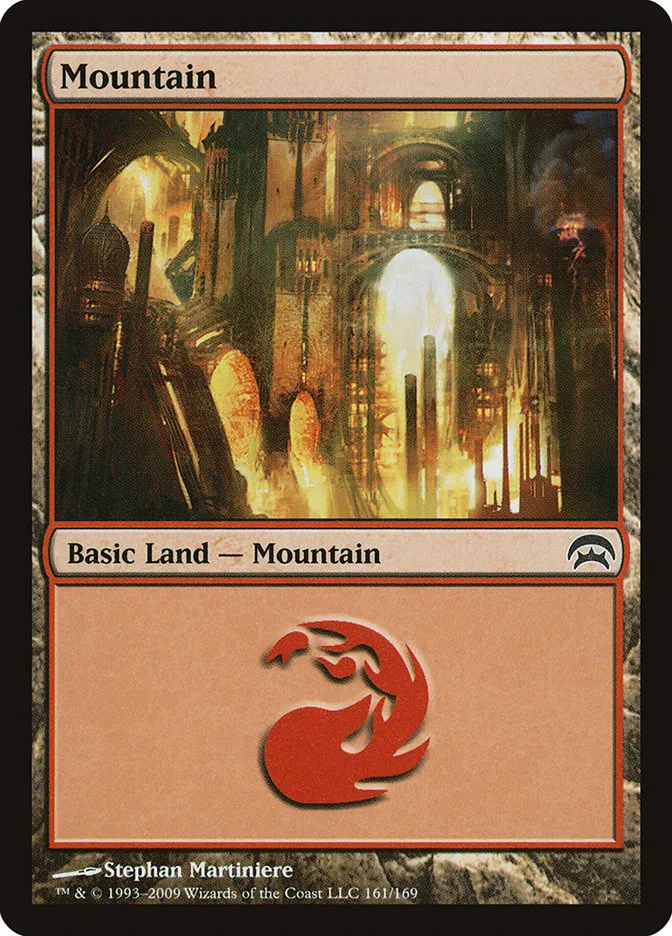 2009 Planechase Mountain common #161 common card image