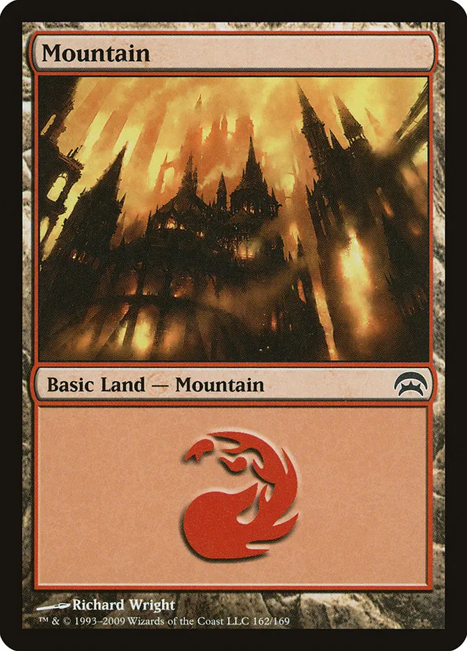 2009 Planechase Mountain common #162 common card image