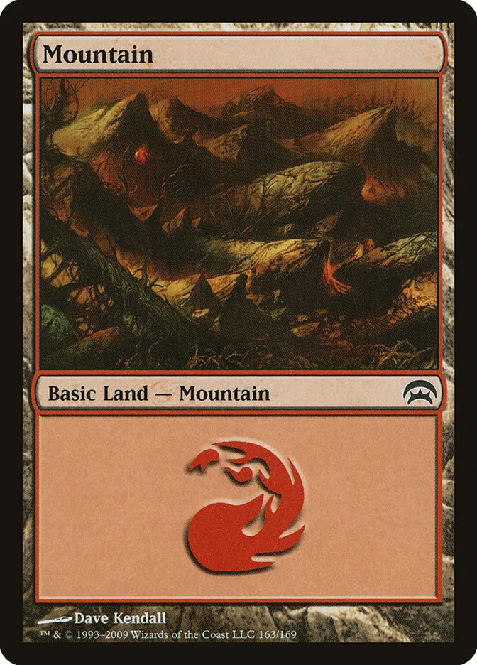 2009 Planechase Mountain common #163 common card image