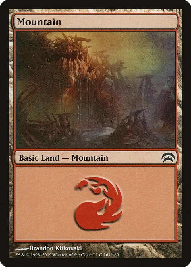 2009 Planechase Mountain common #164 common card image