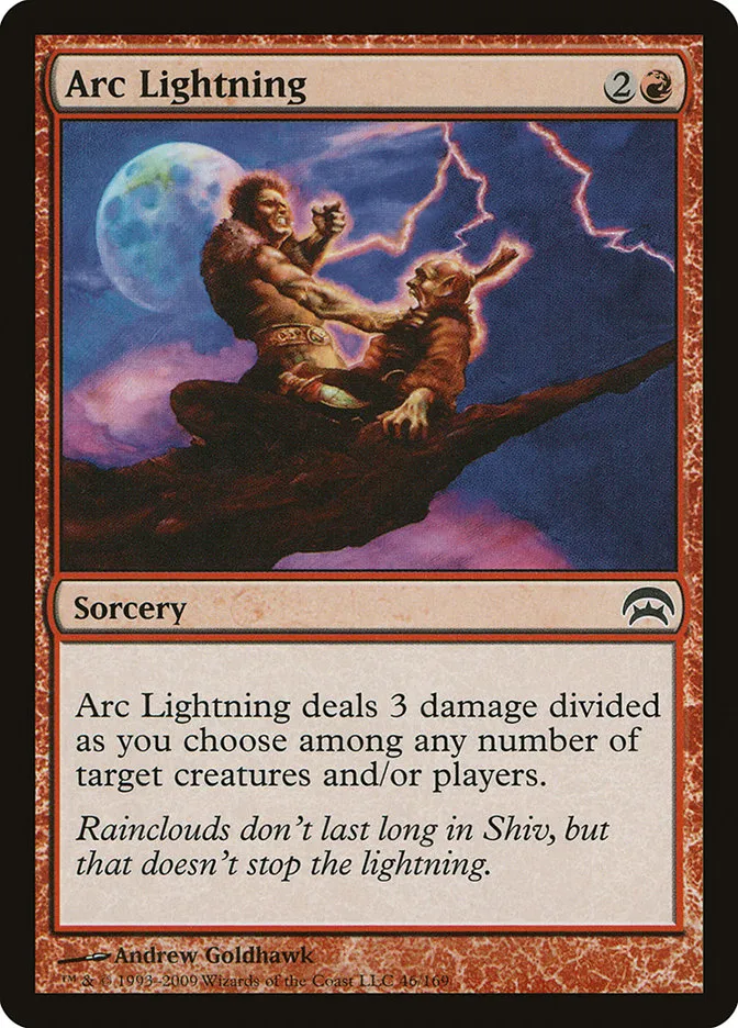 2009 Planechase Arc Lightning common #46 common card image