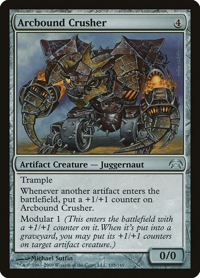 2009 Planechase Arcbound Crusher uncommon #105 uncommon card image