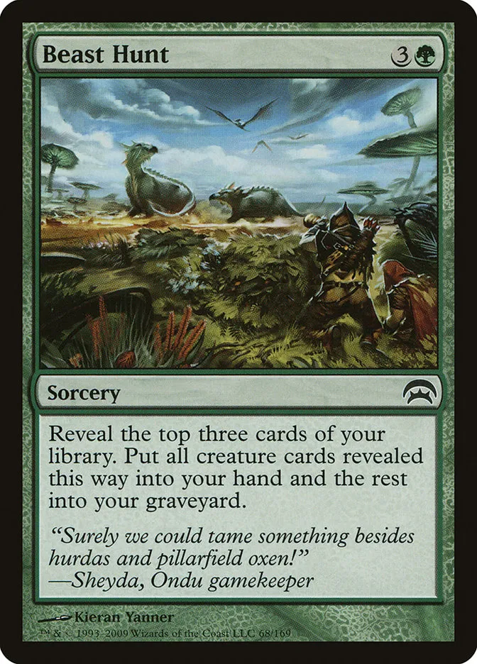 2009 Planechase Beast Hunt common #68 common card image