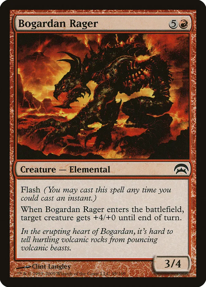 2009 Planechase Bogardan Rager common #49 common card image