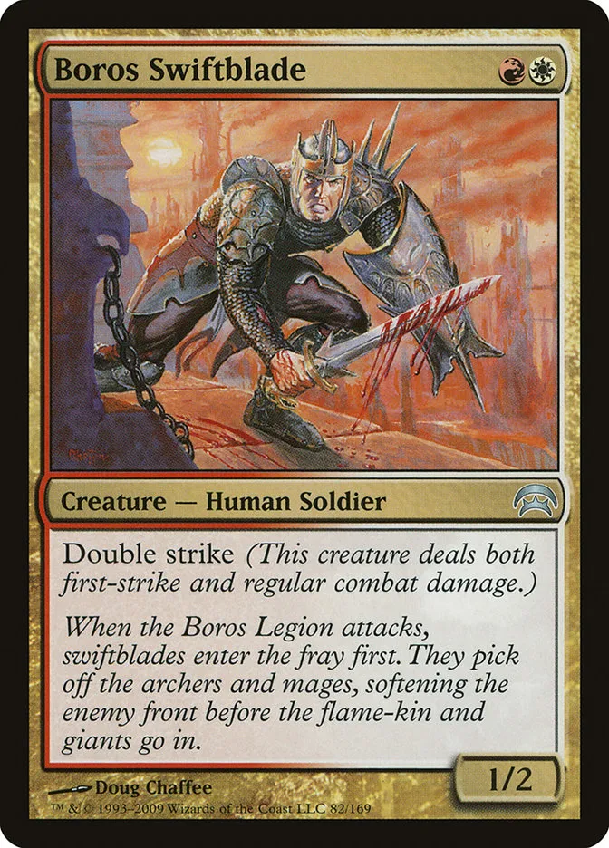2009 Planechase Boros Swiftblade #82 uncommon card image