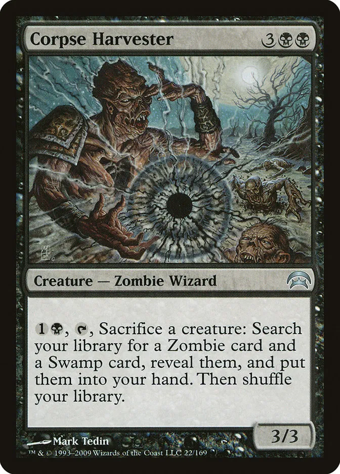 2009 Planechase Corpse Harvester uncommon #22 uncommon card image