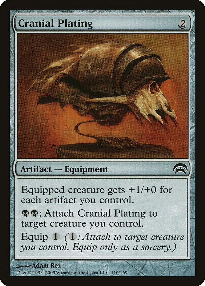 2009 Planechase Cranial Plating common #110 common card image