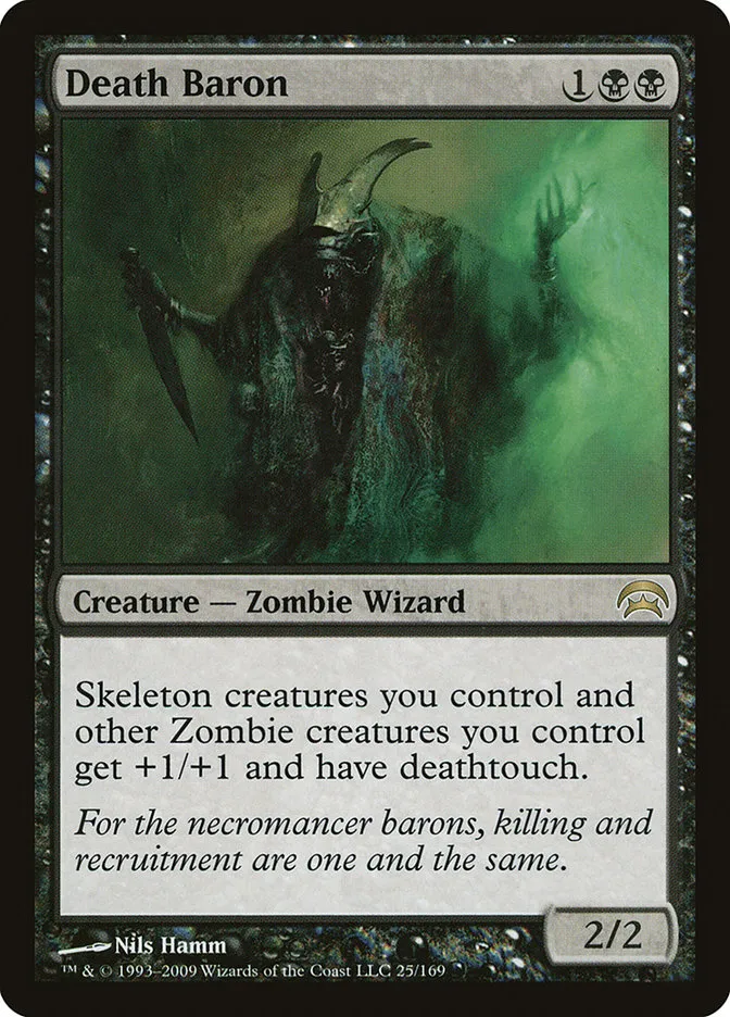 2009 Planechase Death Baron #25 rare card image