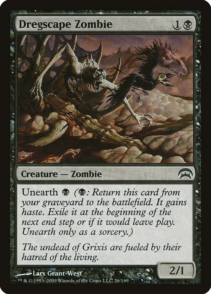 2009 Planechase Dregscape Zombie common #26 common card image