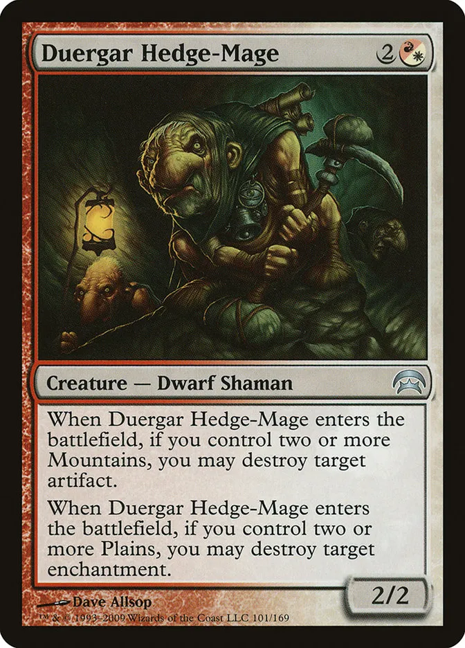 2009 Planechase Duergar Hedge-Mage uncommon #101 uncommon card image