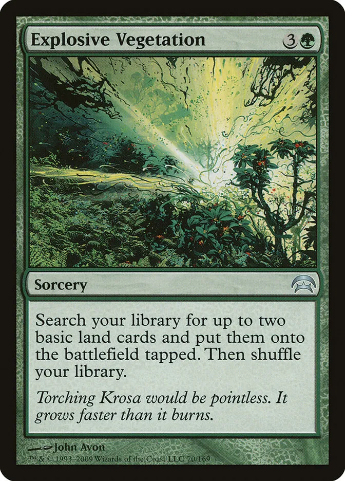 2009 Planechase Explosive Vegetation uncommon #70 uncommon card image