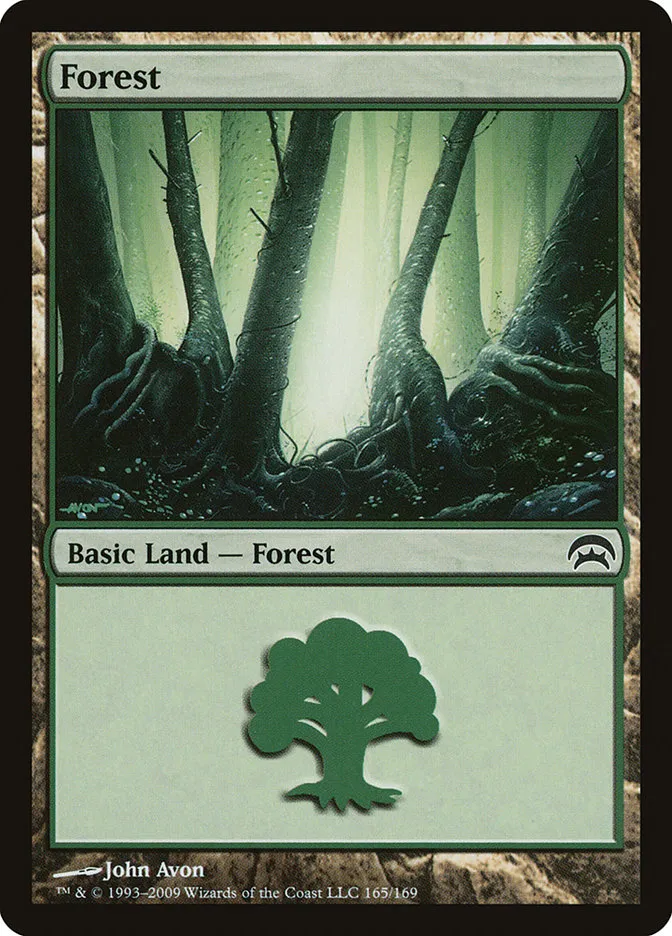 2009 Planechase Forest common #165 common card image