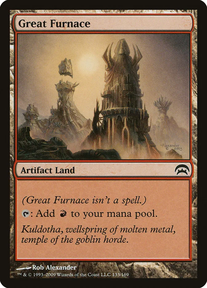 2009 Planechase Great Furnace #133 common card image